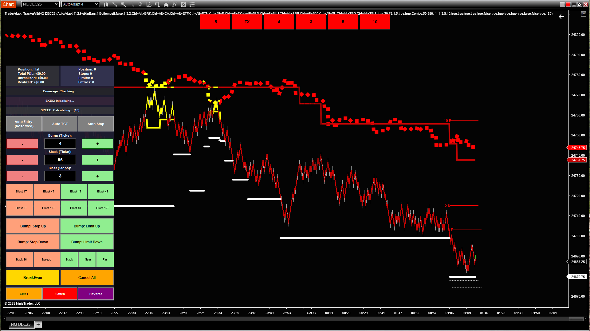 Heikin Tracker Signal - Complete Interface with Controls
